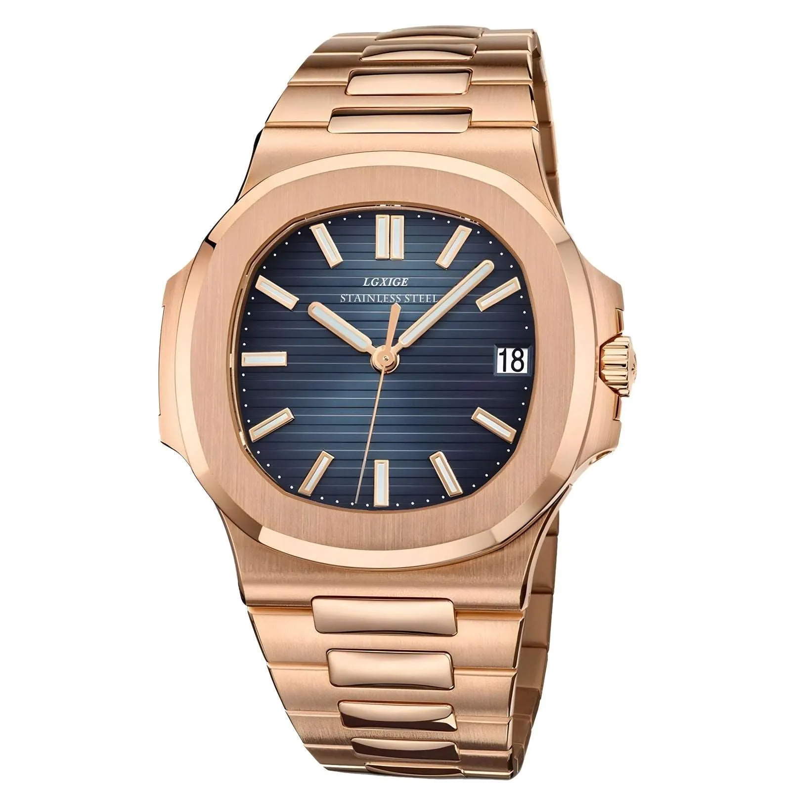 Lgxige Nautilus Quartz (Steel) Homage Watches