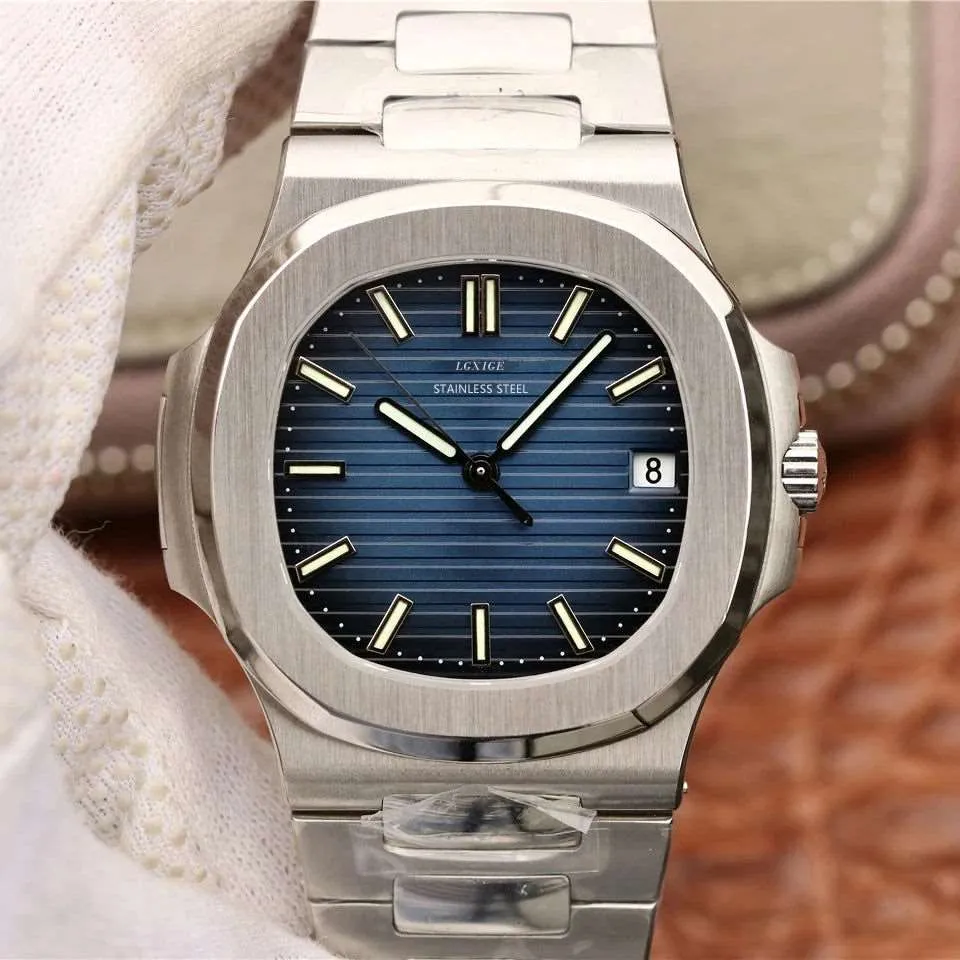 Lgxige Nautilus Quartz (Steel) Homage Watches