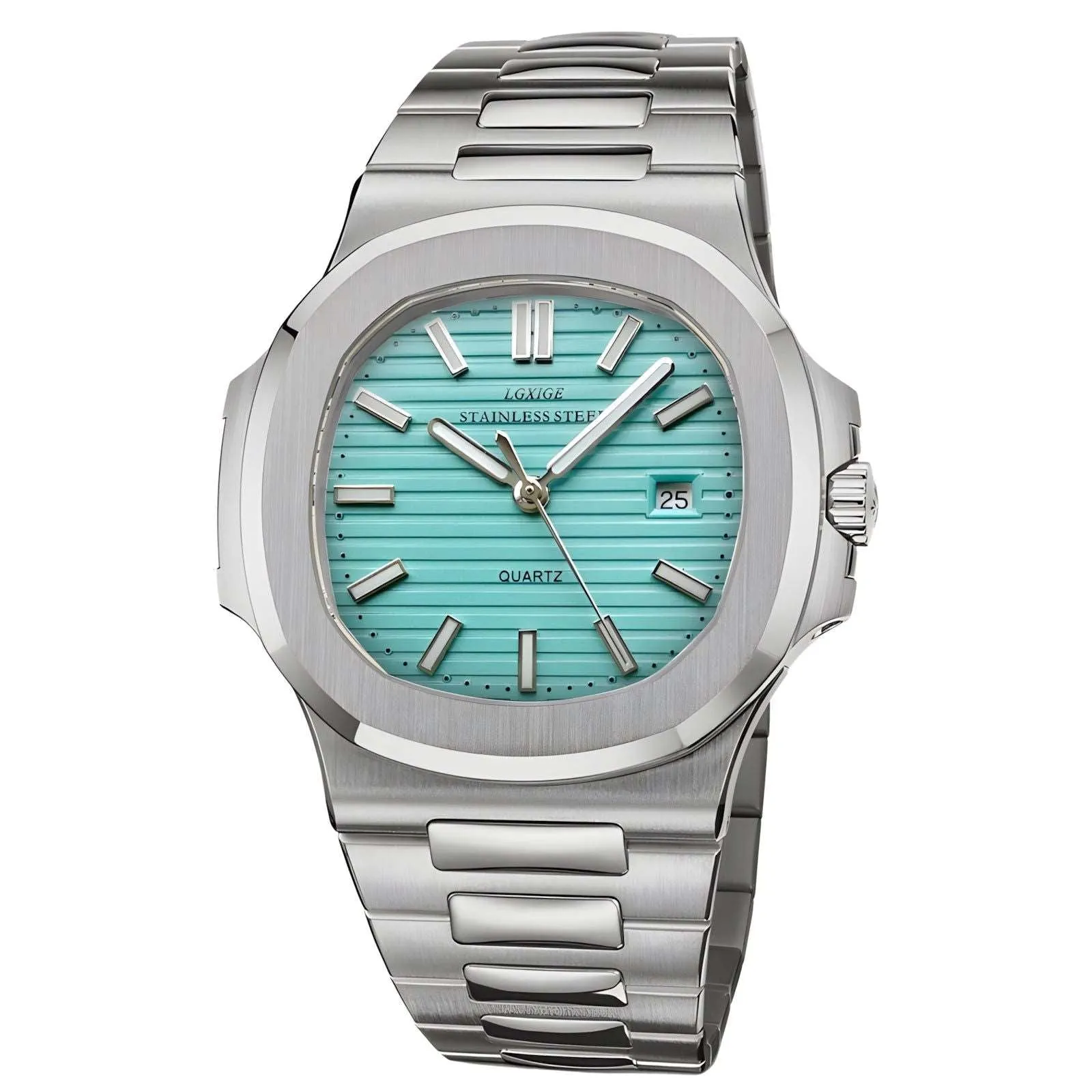 Lgxige Nautilus Quartz (Steel) Homage Watches