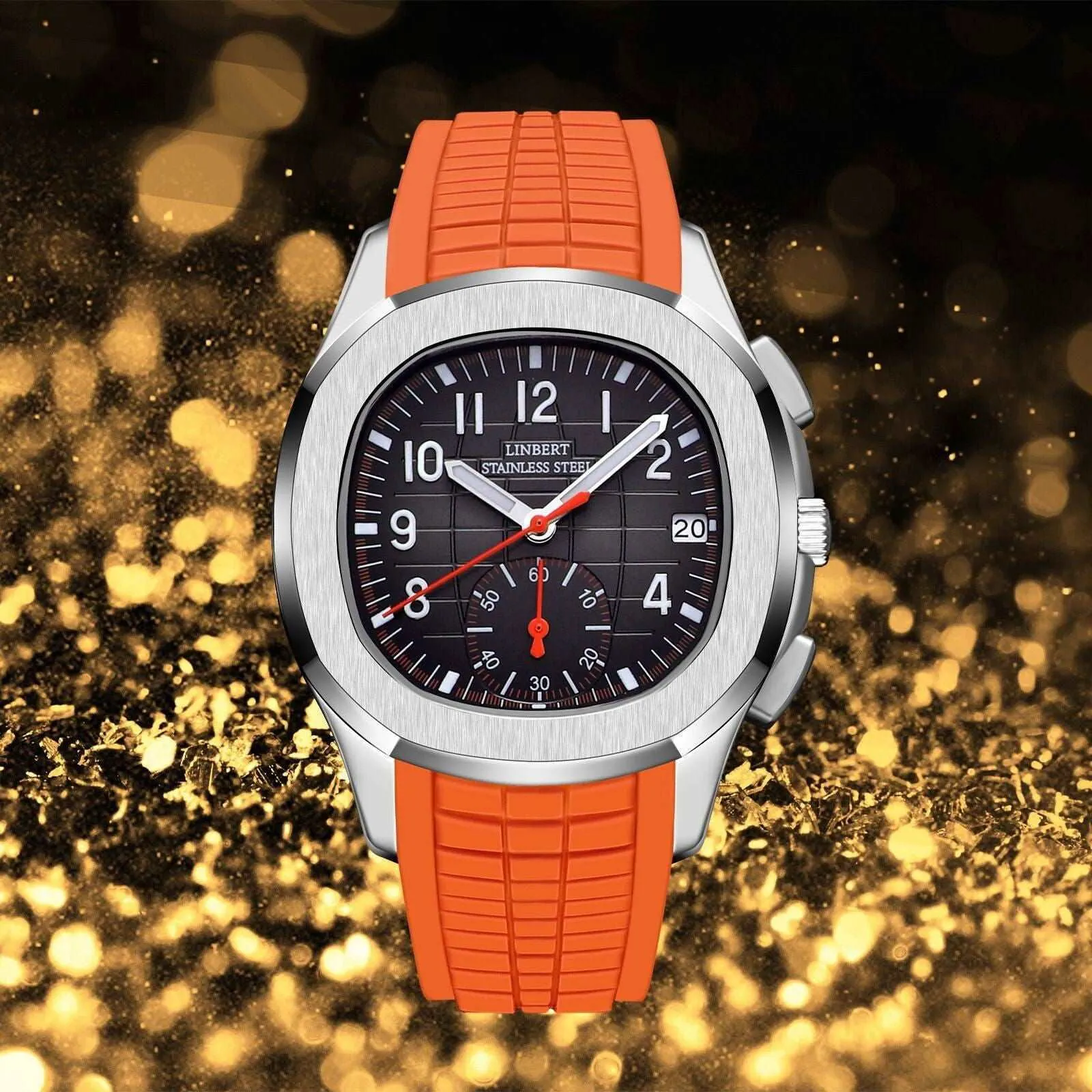 Linbert Aquanaut Quartz Sub-Dial Homage Watches