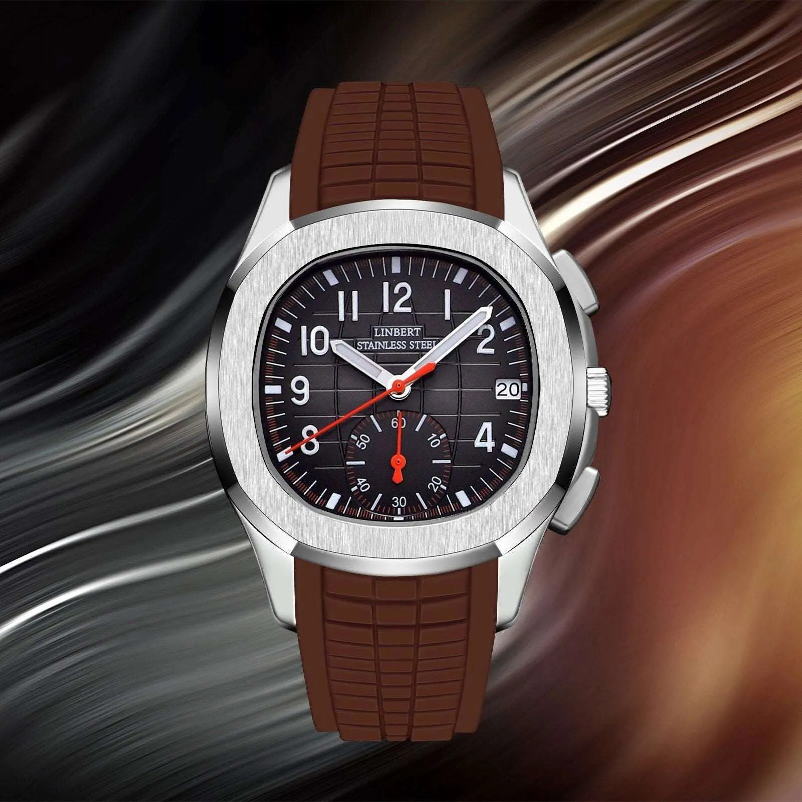 Linbert Aquanaut Quartz Sub-Dial Homage Watches