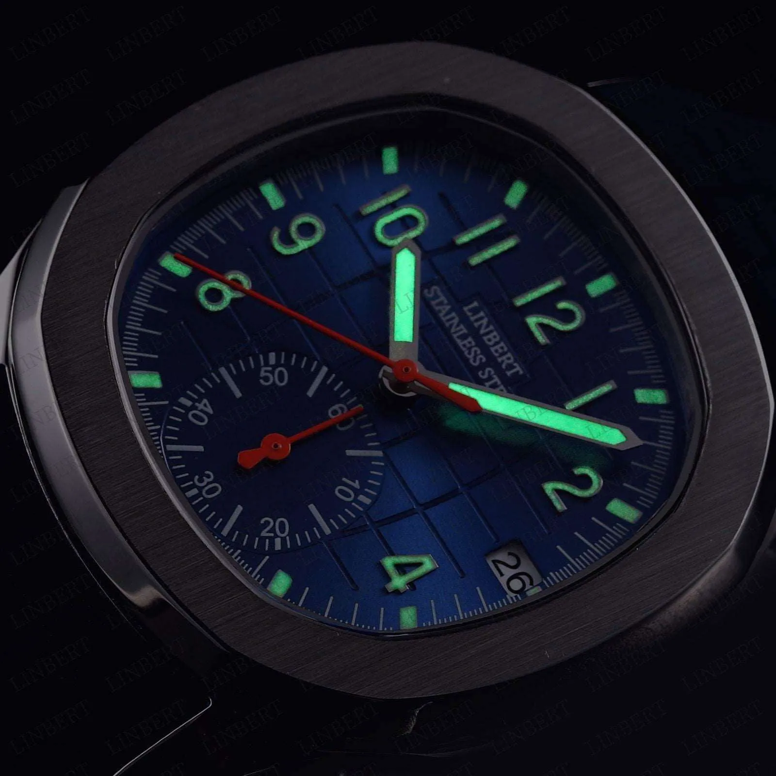 Linbert Aquanaut Quartz Sub-Dial Homage Watches