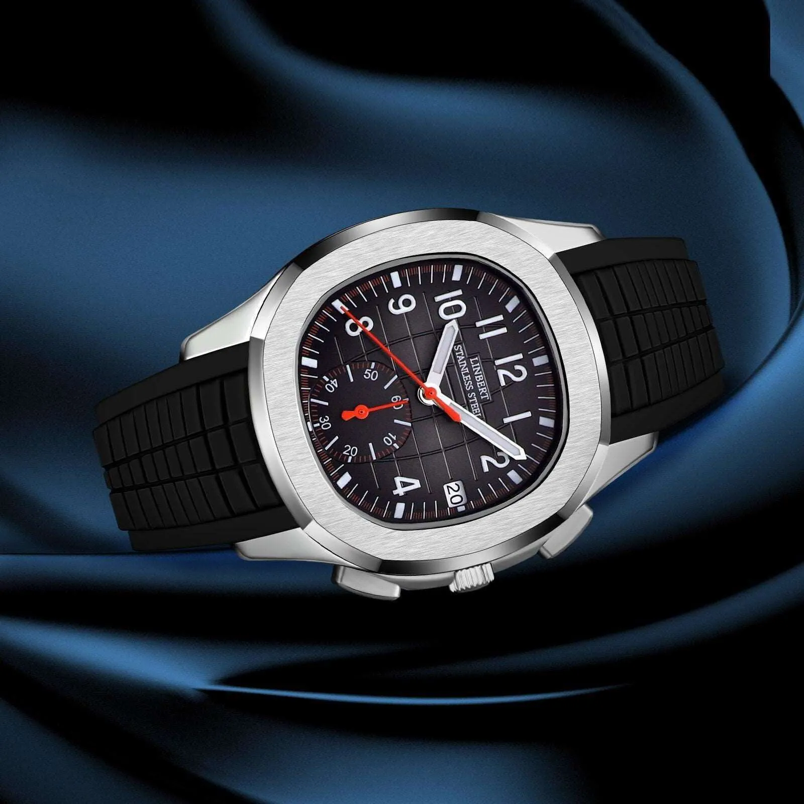 Linbert Aquanaut Quartz Sub-Dial Homage Watches