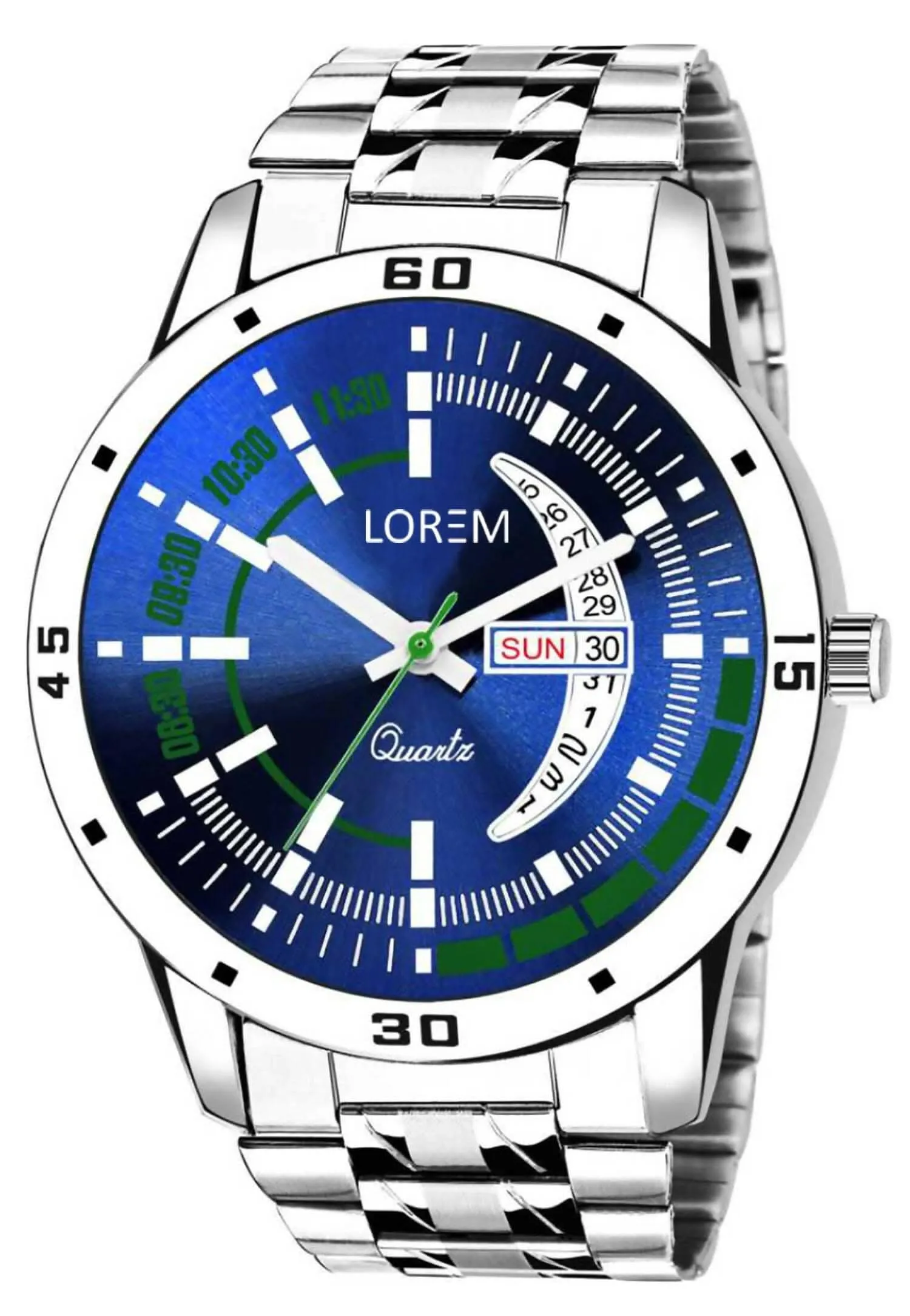 LOREM Blue Day Date Analog Watch For Men LR110