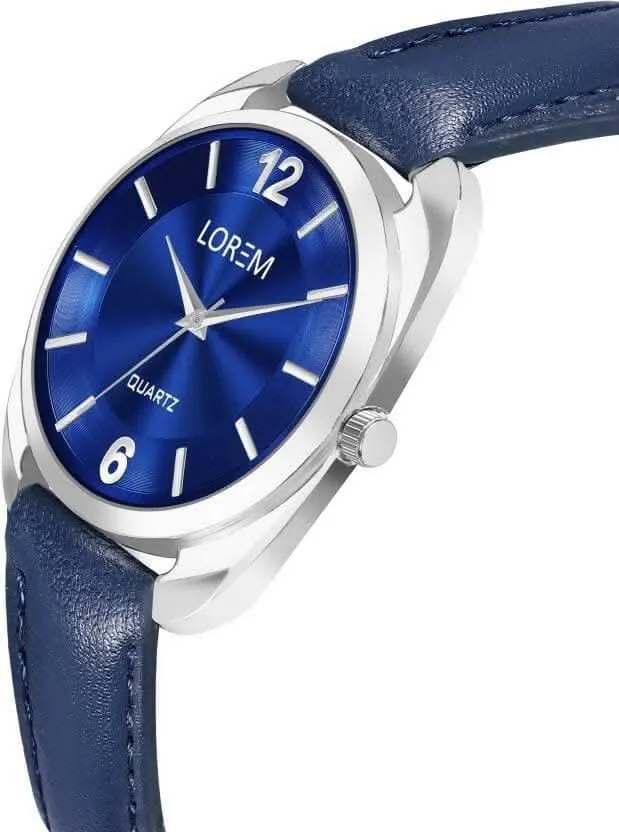 LOREM Blue Stylish Dial Analog Watch For Women LR327