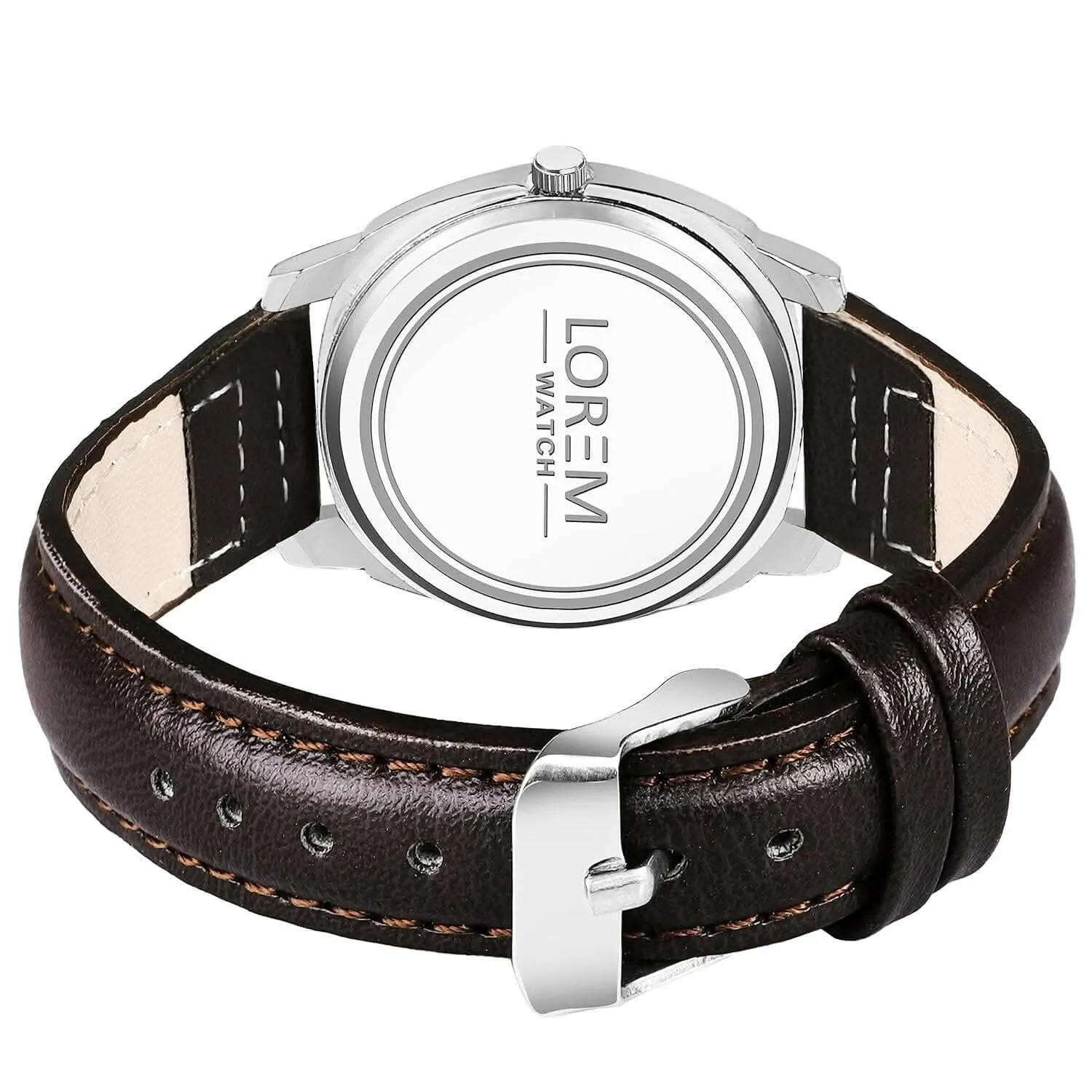 LOREM Brown Cubic Designer Printed Dial Analog Watch For Women LR338
