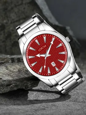 LOREM White Dial Date Function Analog Watch For Men LR151