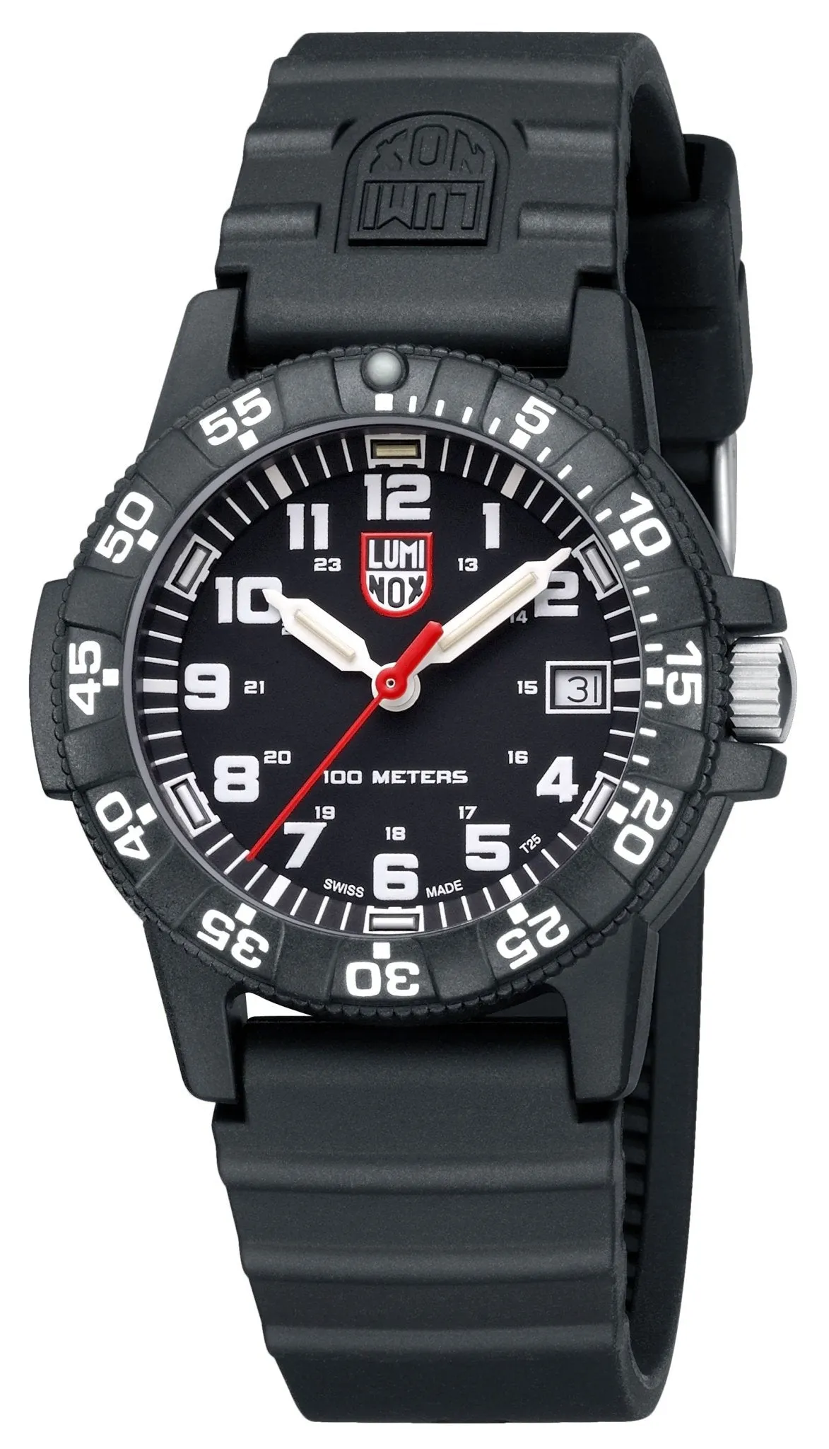 Luminox Leatherback SEA Turtle CARBONOX Black Rubber Strap Date Quartz Mens Watch XS.0301.L