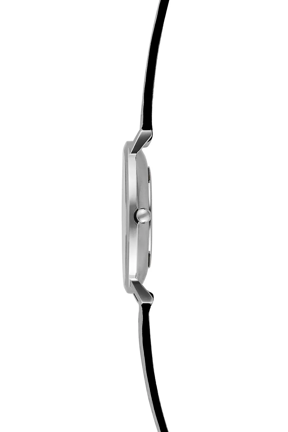 Major Silver Tone White Strap Watch, 35mm