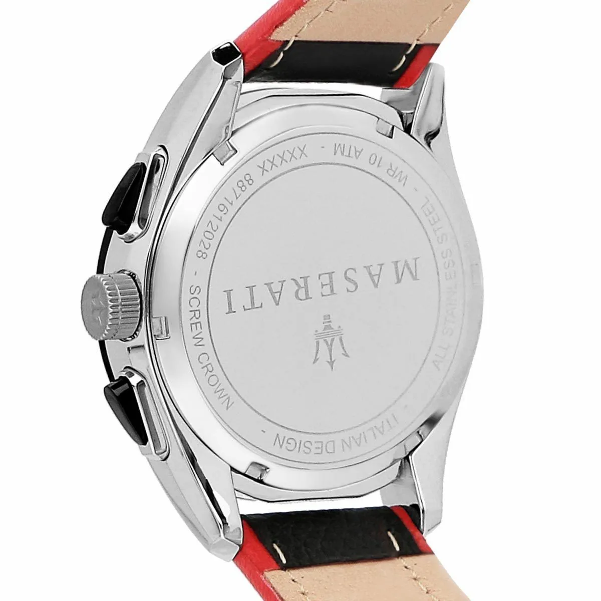 Maserati Traguardo Black Leather Men's Watch - R8871612028