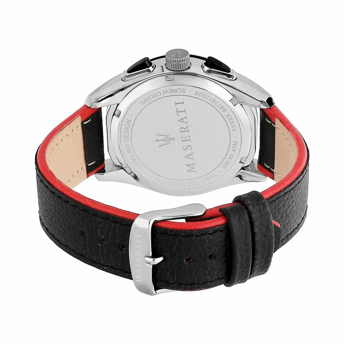 Maserati Traguardo Black Leather Men's Watch - R8871612028