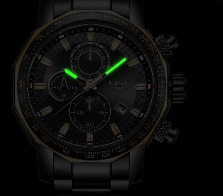 Men Awesome Quartz Big Dial Waterproof Watches