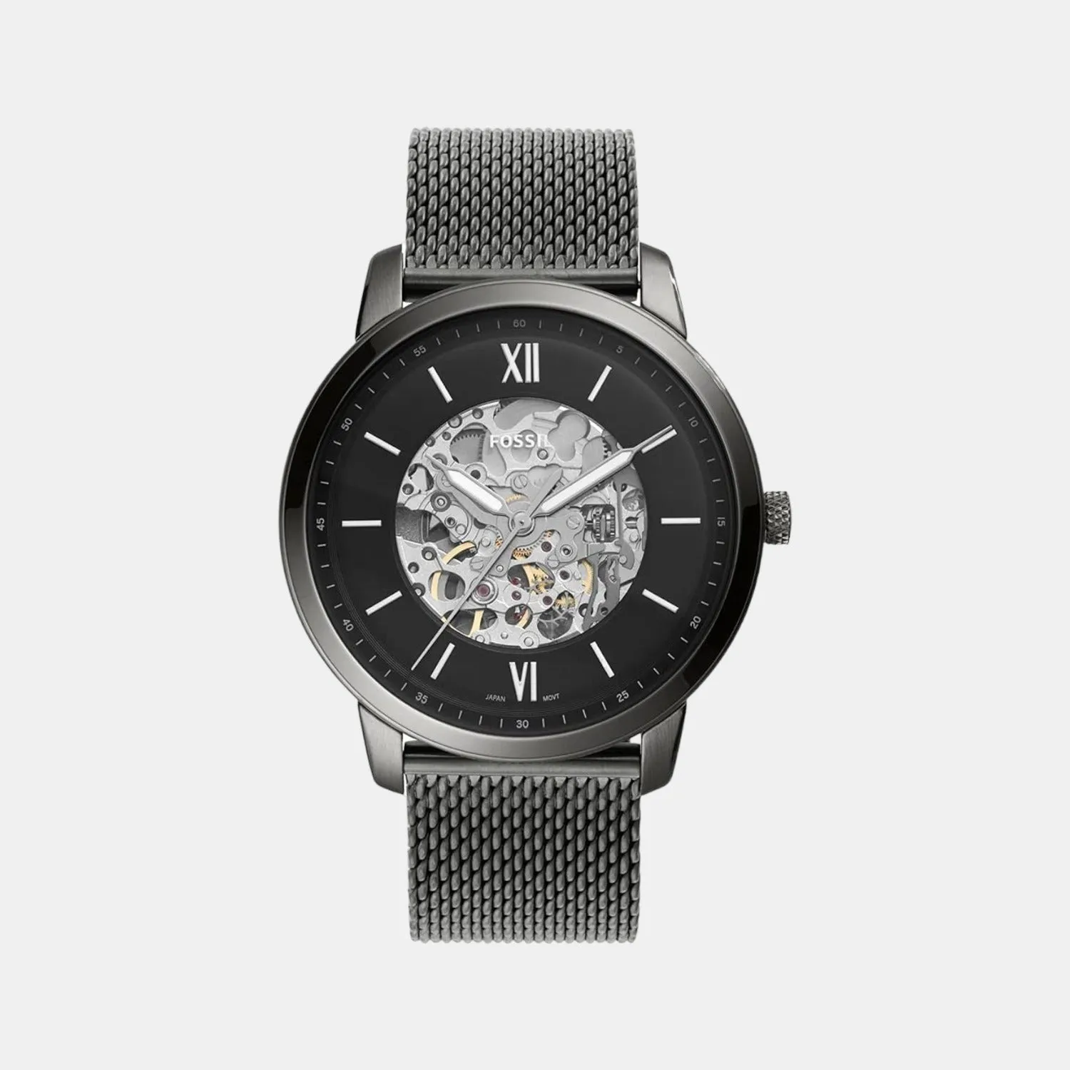 Men's Black Analog Stainless Steel Automatic Watch ME3185