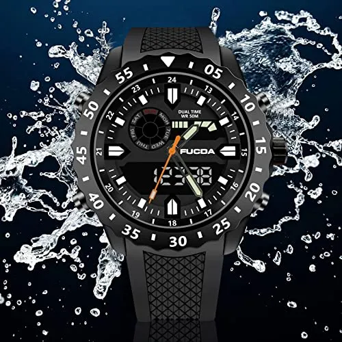Men's Digital Sports Outdoor Sports Military Waterproof Watch