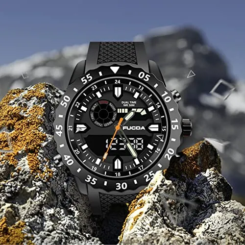 Men's Digital Sports Outdoor Sports Military Waterproof Watch
