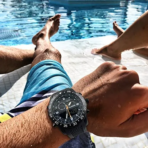 Men's Digital Sports Outdoor Sports Military Waterproof Watch