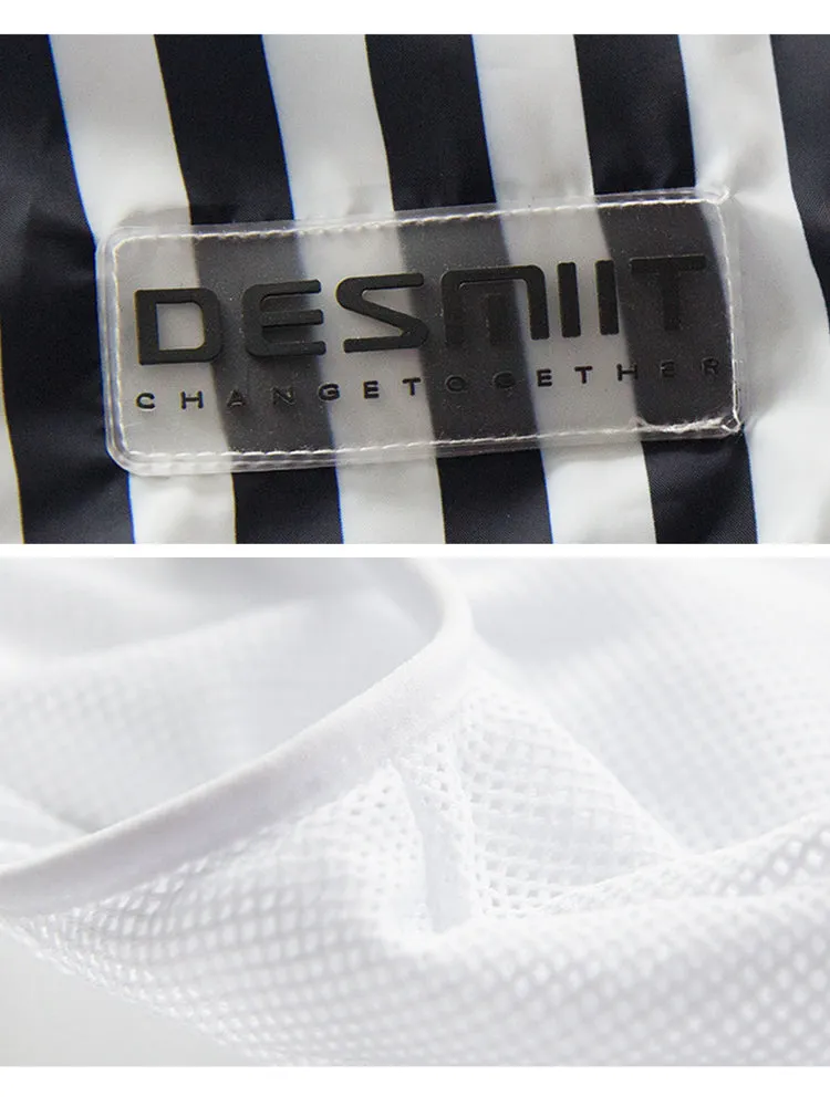 Men's Stripe Drawstring Swim Board Shorts