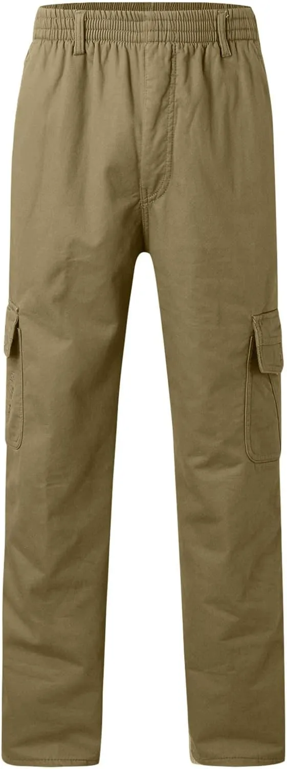 Mens Workout Cargo Sweatpants Hiking Trousers Outdoor Wearing Pants with Pockets Sweatpants for Men Pants Casual Rope
