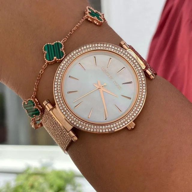 Michael Kors Darci Rose Gold Mesh Strap Ladies Watch Women's Watch MK3369