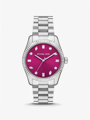 Michael Kors Lexington Pavé Silver-Tone Watch MK7443
