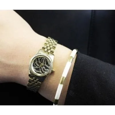 Michael Kors Women's MK3300 Petite Lexington Goldtone Watch