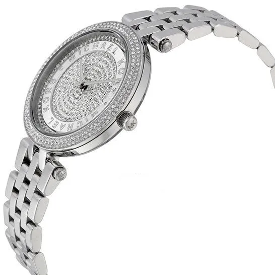 Michael Kors Women’s Quartz Stainless Steel Silver Dial 33mm Watch MK3476