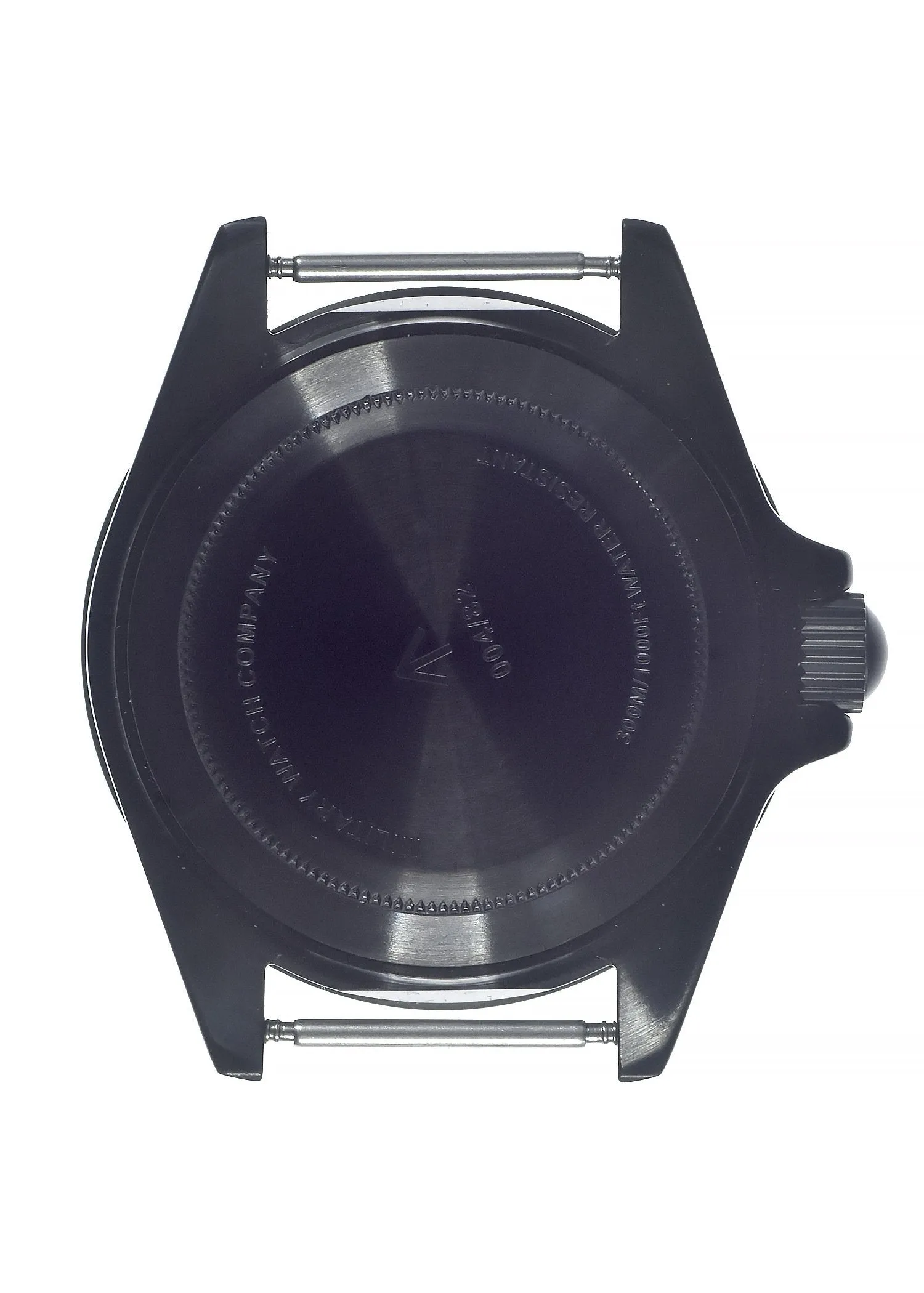 MWC 24 Jewel 1982 Pattern 300m Automatic Military Divers Watch in Black PVD with a Sapphire Crystal on a NATO Webbing Strap
