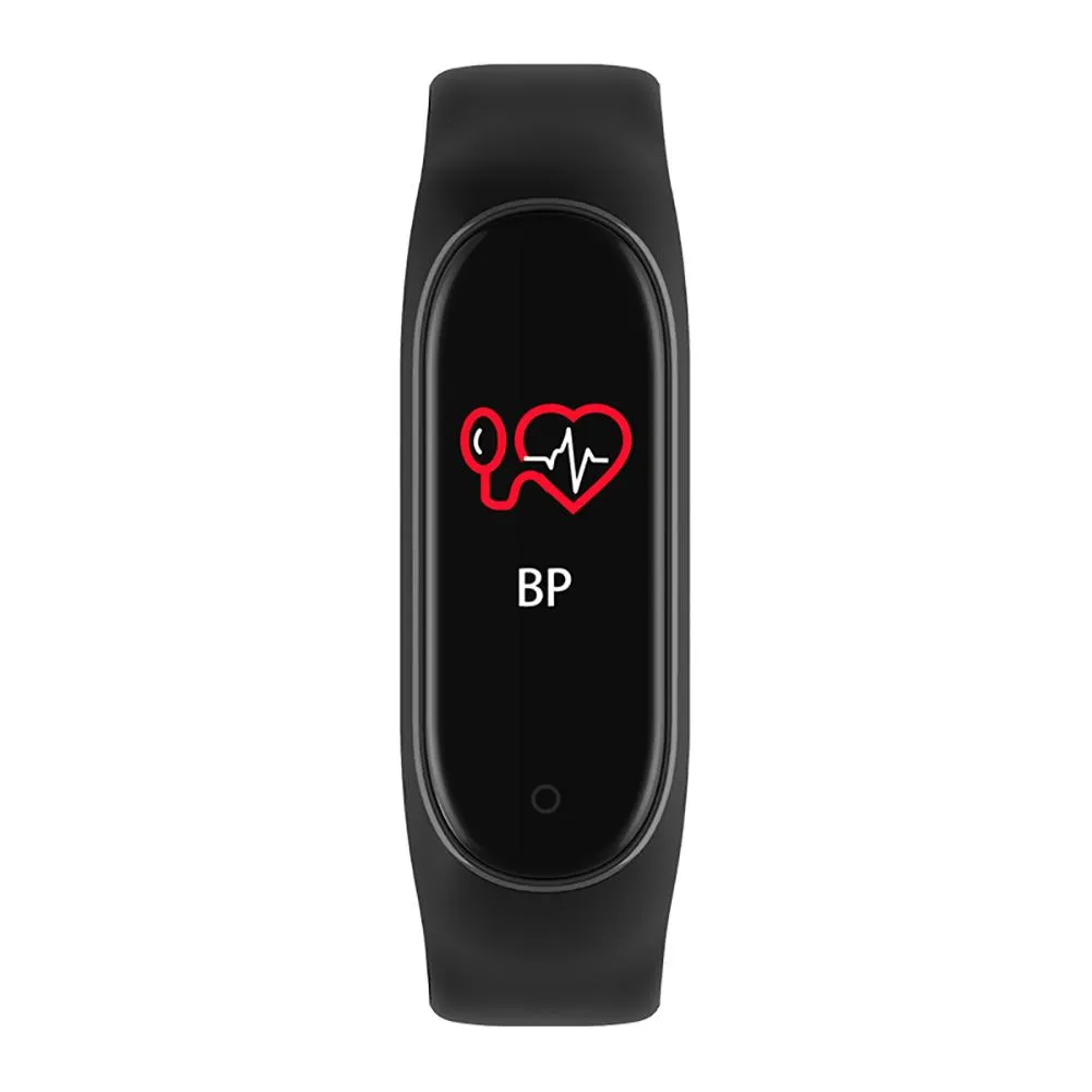 New M4 Fitness Band with HR and BP monitor, Pedometer (similar to Fitbit Alta)