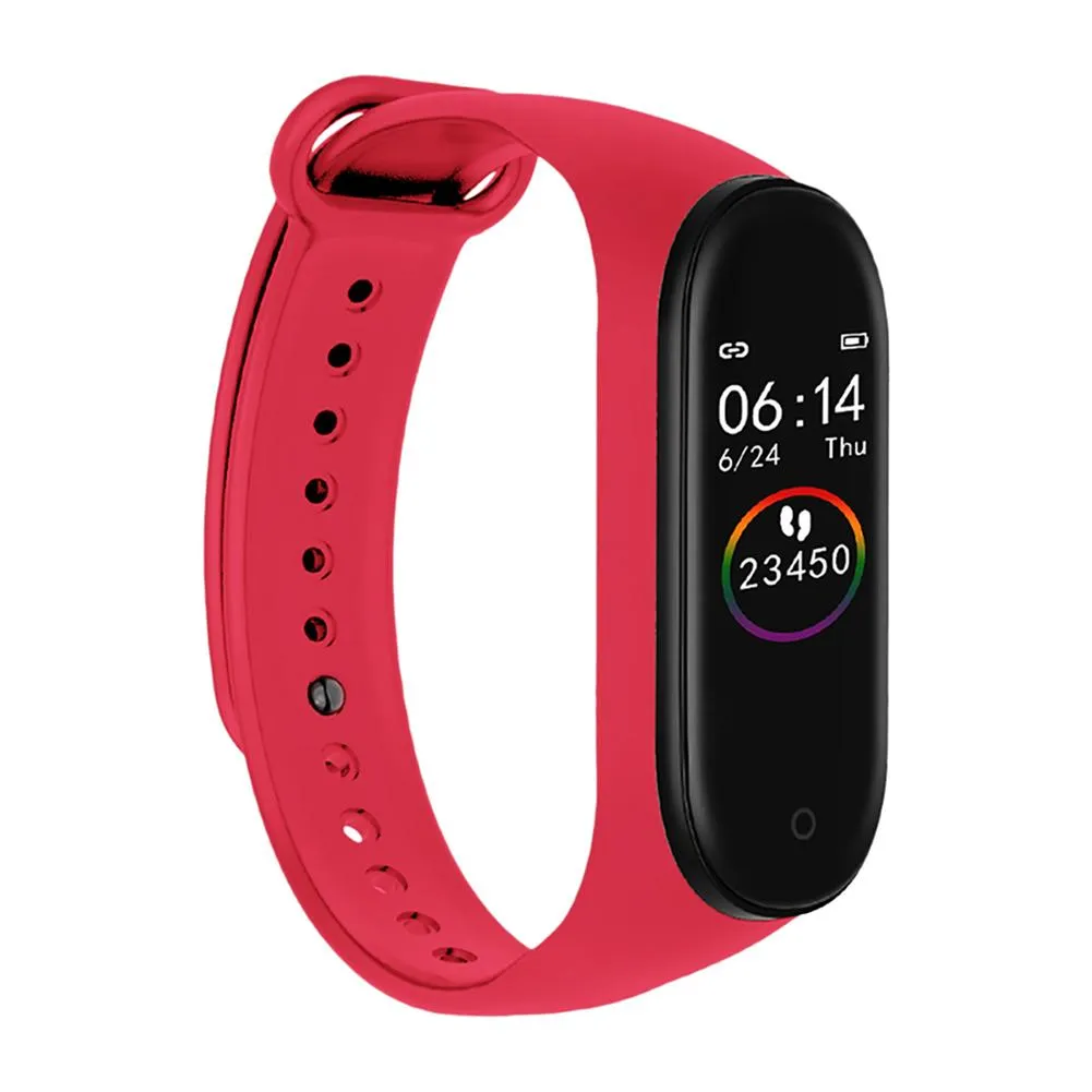 New M4 Fitness Band with HR and BP monitor, Pedometer (similar to Fitbit Alta)