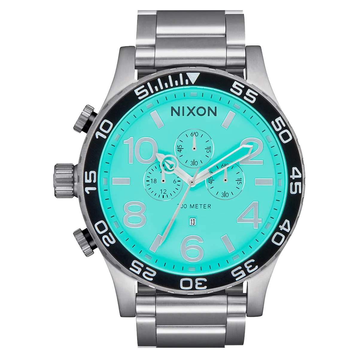 Nixon 51-30 Chrono 2024 Watch - Silver/Turquoise
