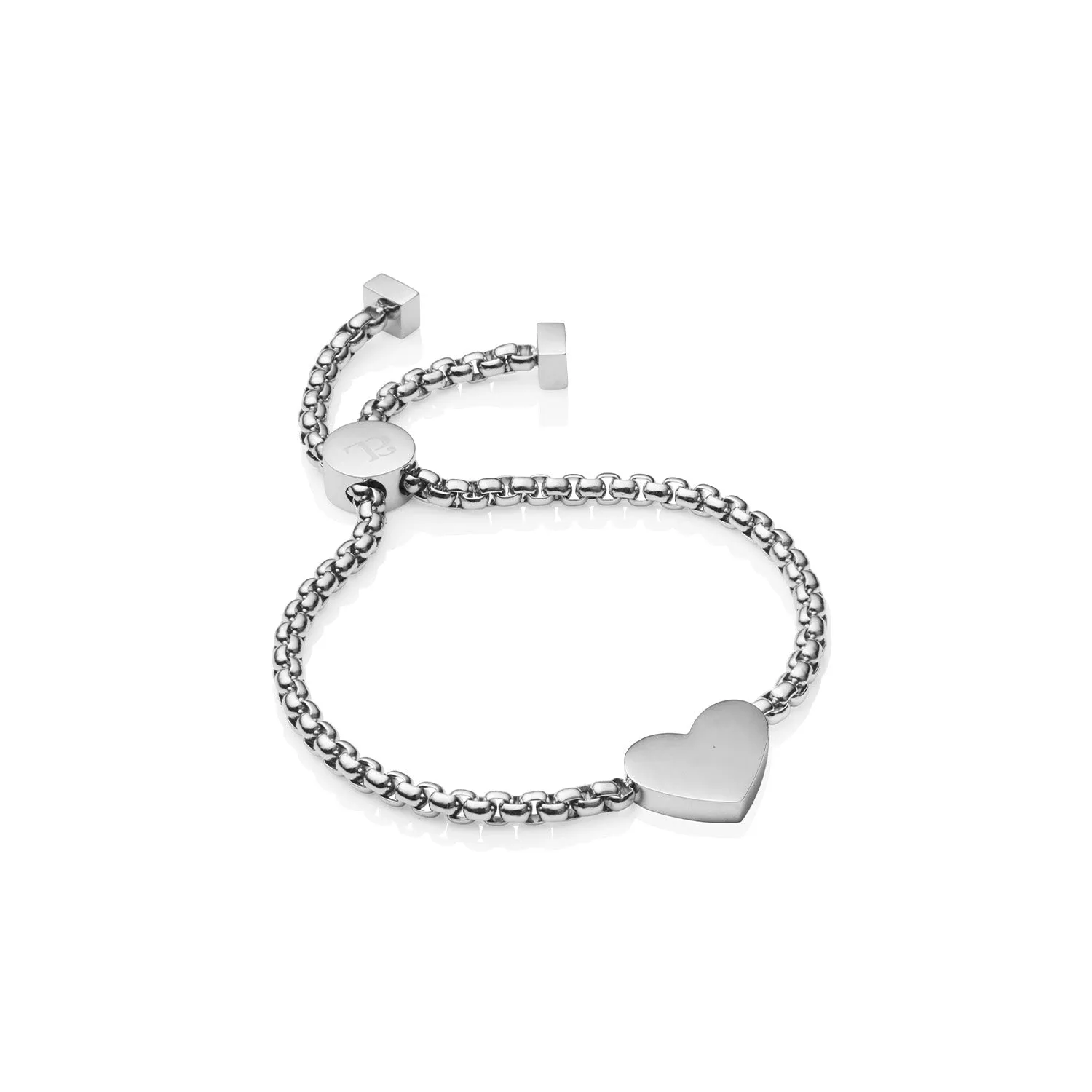 Personalise Heart Bracelet (Silver)