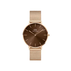 Petite 36mm Amber - Rose Gold & Brown Watch