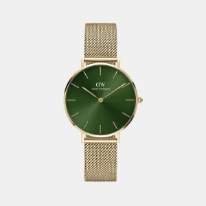 Petite Women's Green Analog Stainless Steel Watch DW00100480