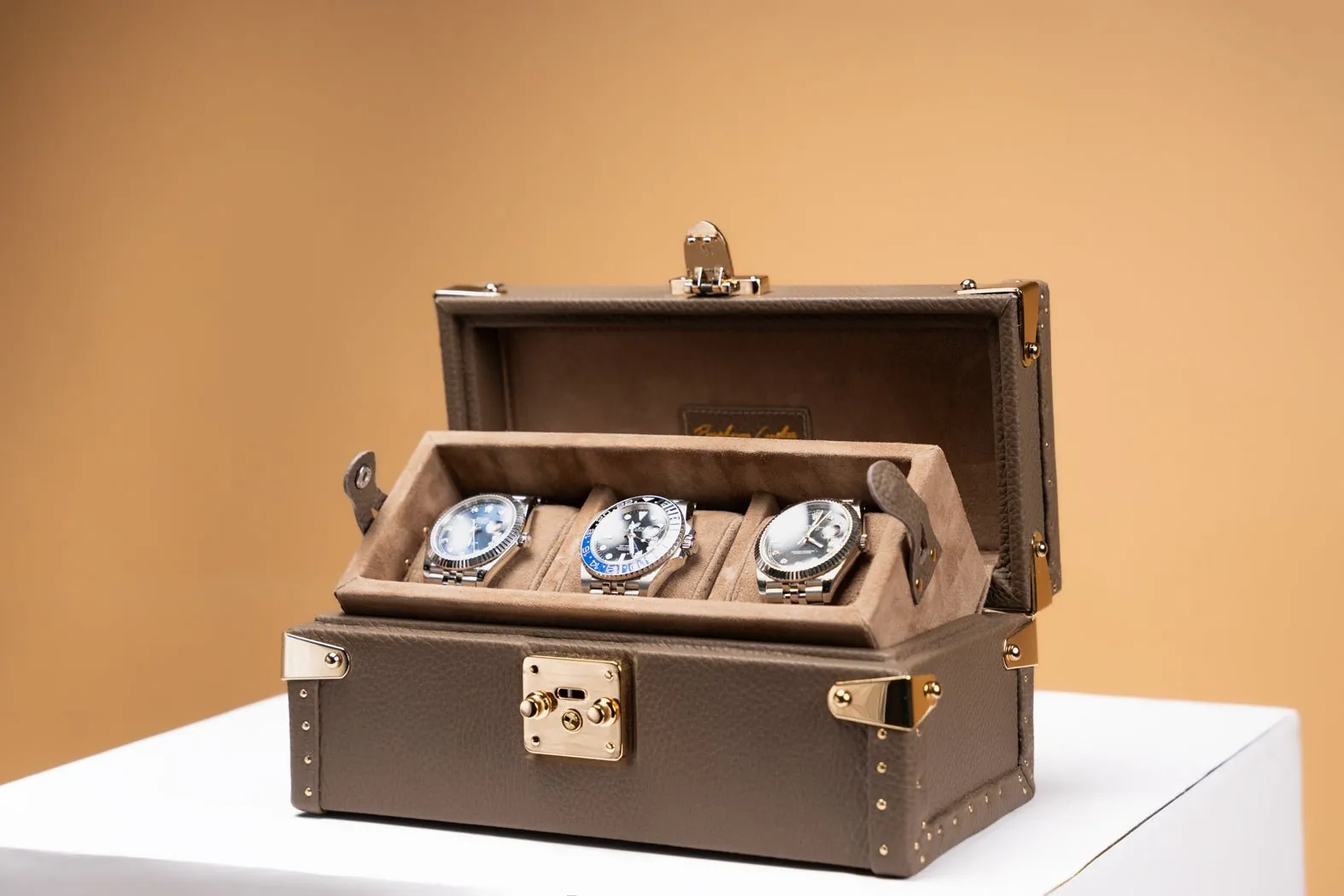Petra Watch Case - Togo Beige