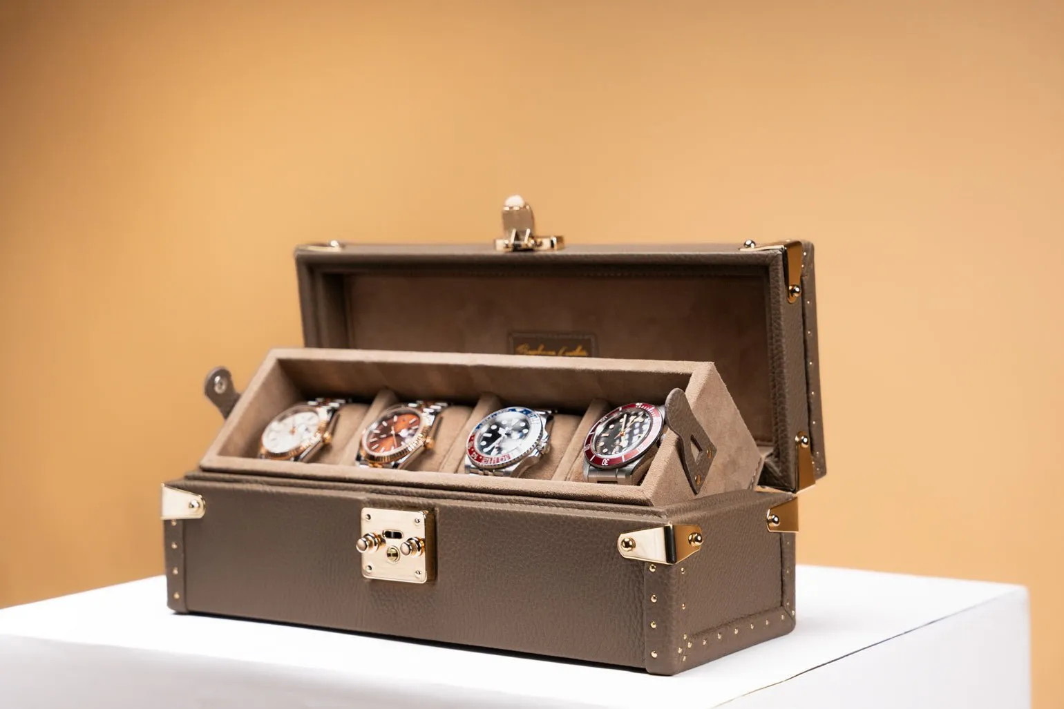Petra Watch Case - Togo Beige