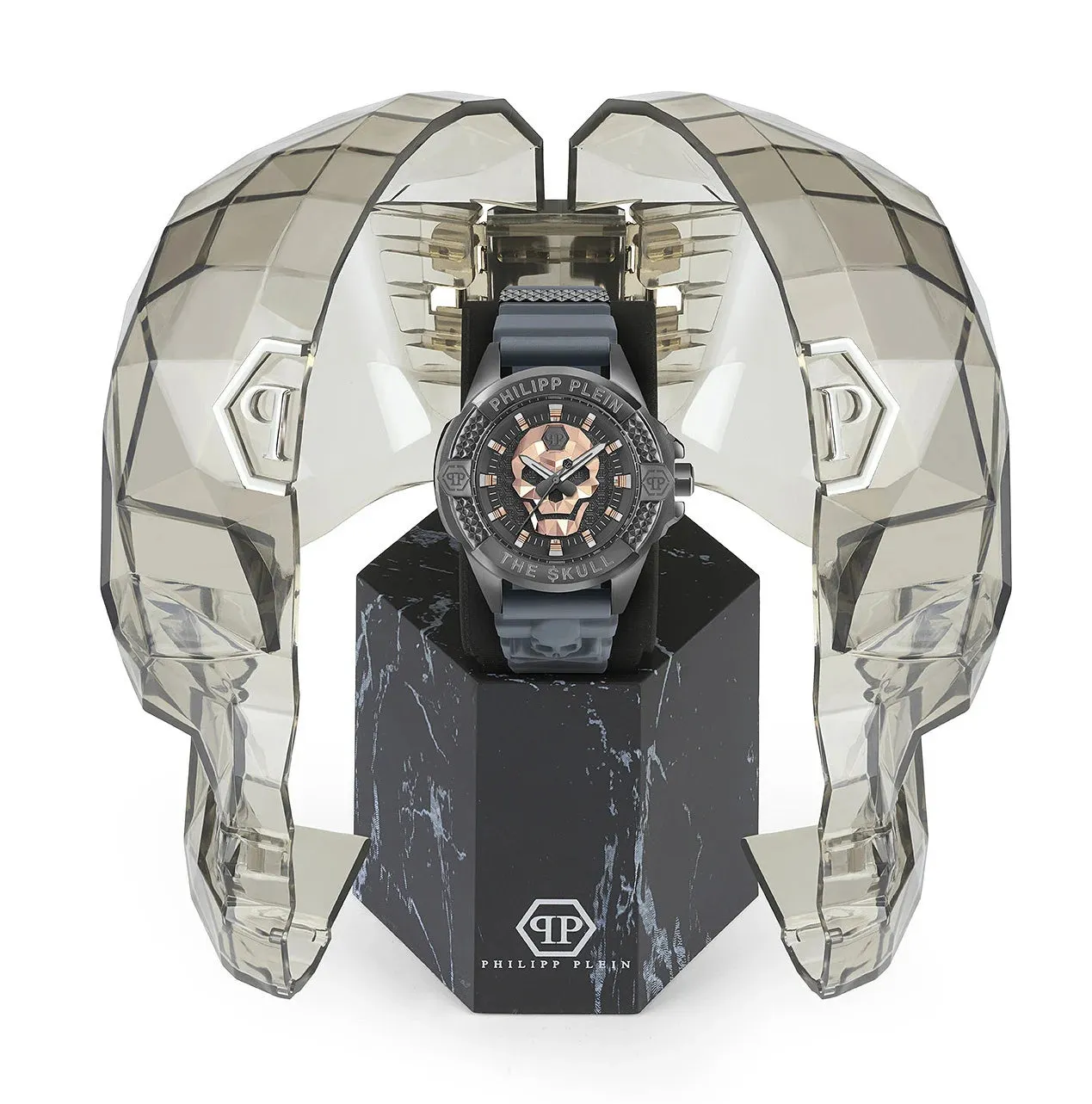 Philipp Plein Grey The Skull Watch
