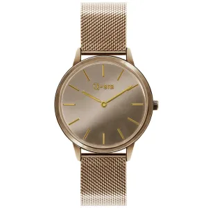 Q-Era Light Brown Mesh Women's  Watch - QV2808-8