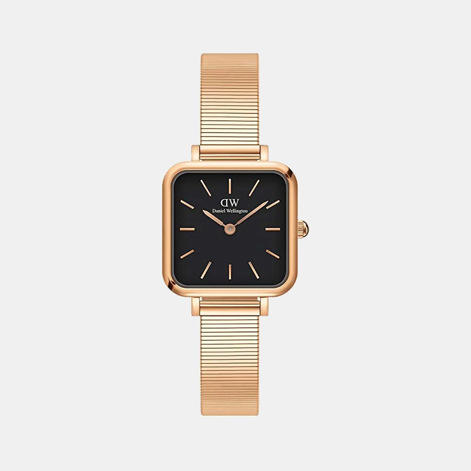 Quadro Women's Black Analog Stainless Steel Watch DW00100518
