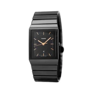 Rado Ceramica Black Dial Black Ceramic Ladies Watch R21700162
