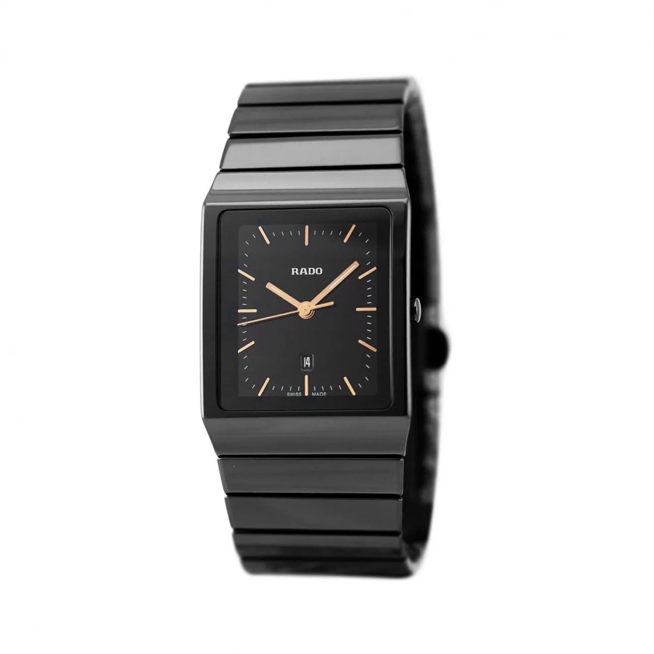 Rado Ceramica Black Dial Black Ceramic Ladies Watch R21700162