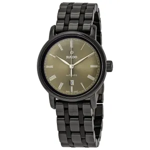Rado DiaMaster Automatic Olive Green Dial Ladies Watch R14043112