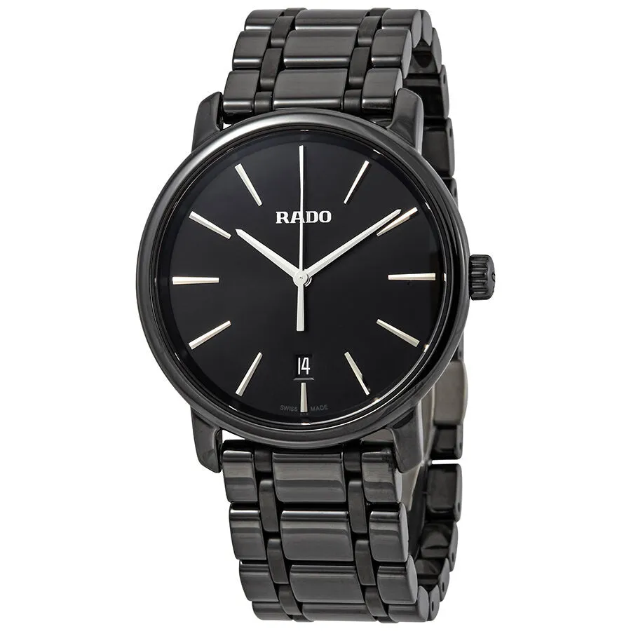 Rado DiaMaster Black Dial Black Ceramic Men's Watch R14066182