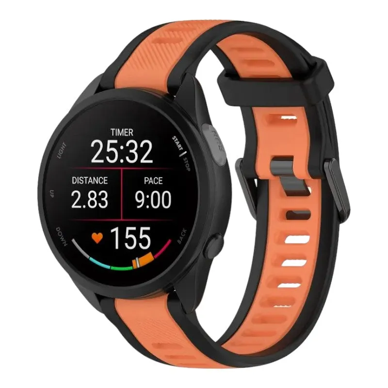 Replacement Dual Colour Silicone Watch Straps compatible with most watches