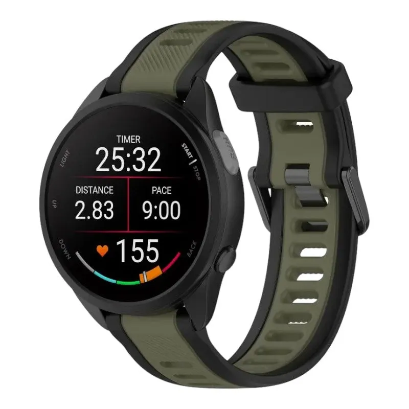 Replacement Dual Colour Silicone Watch Straps compatible with most watches
