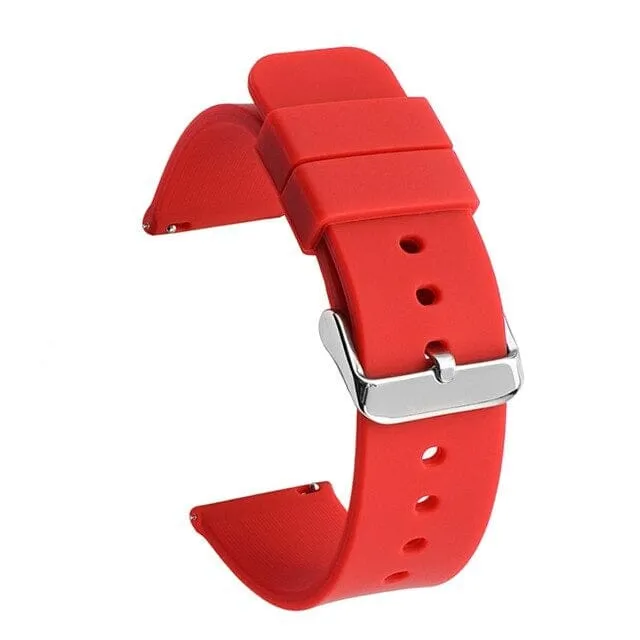 Replacement Silicone Watch Straps compatible with 16mm Watches