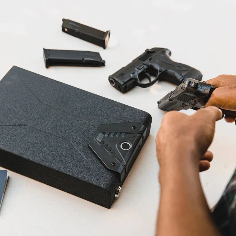 RPNB RP19005 Portable Pistol Safe with Fingerprint Lock