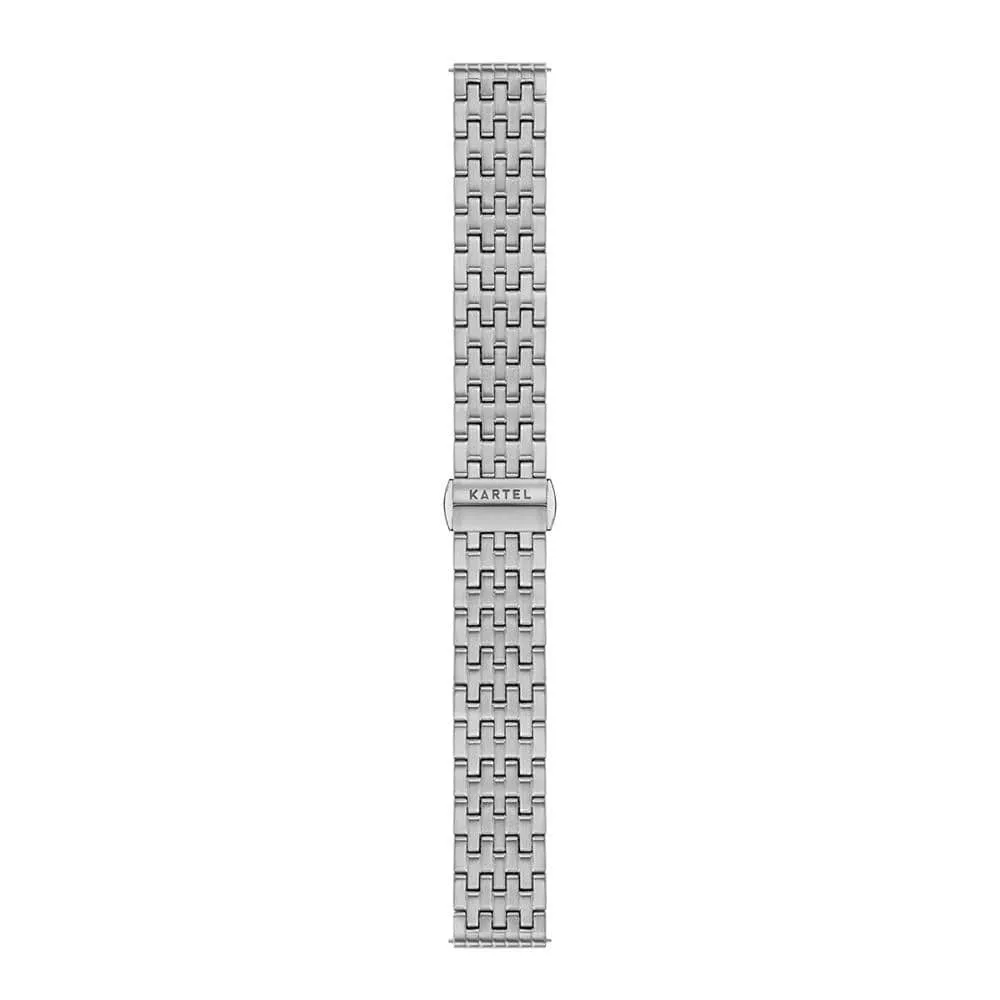 Silver Metal Watch Strap - 20mm Width