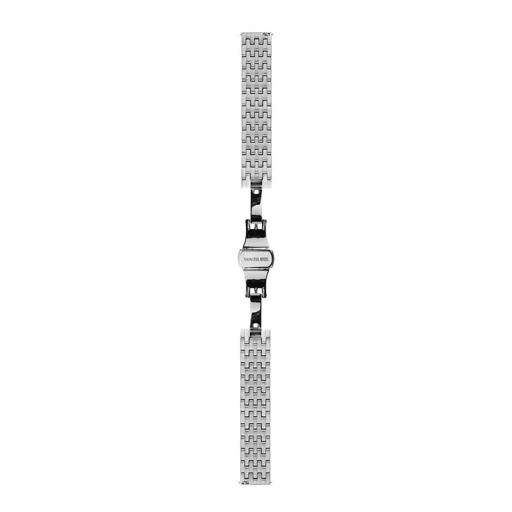 Silver Metal Watch Strap - 20mm Width
