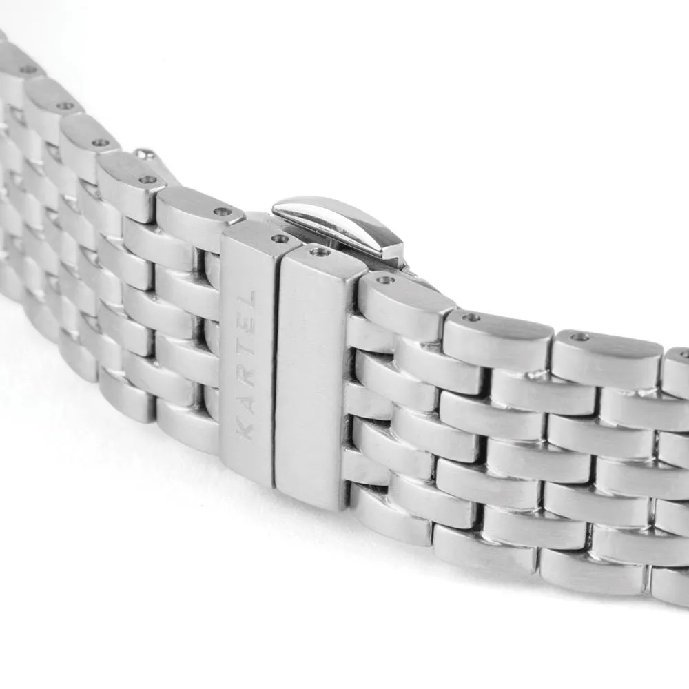 Silver Metal Watch Strap - 20mm Width