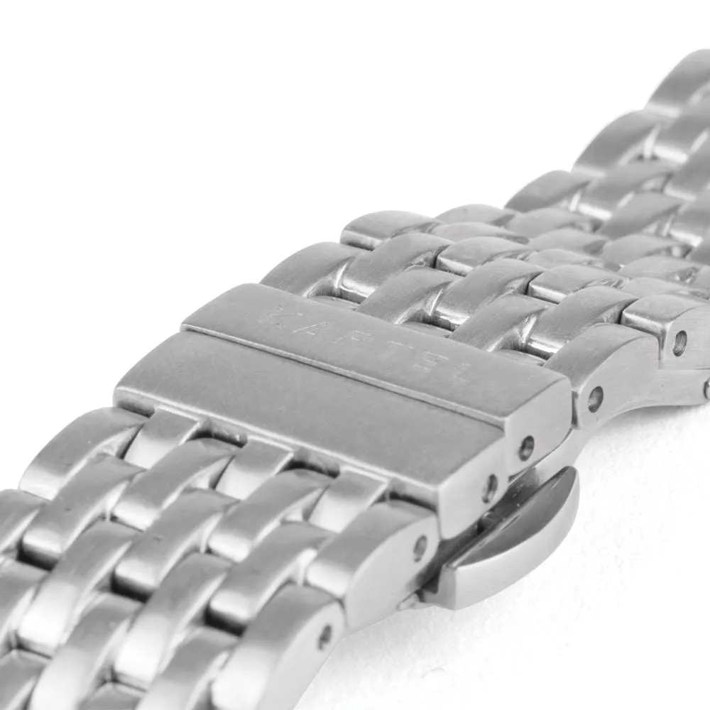 Silver Metal Watch Strap - 20mm Width